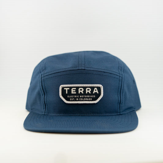 TERRA 5 Panel Hat — Blue